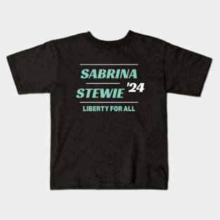 Sabrina Ionescu Breanna Stewart 2024 NY Liberty Basketball Kids T-Shirt